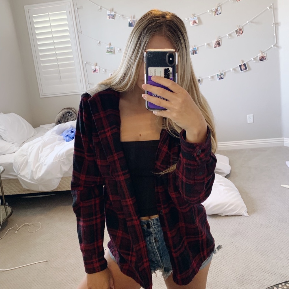 H&M Flannel With a Hood